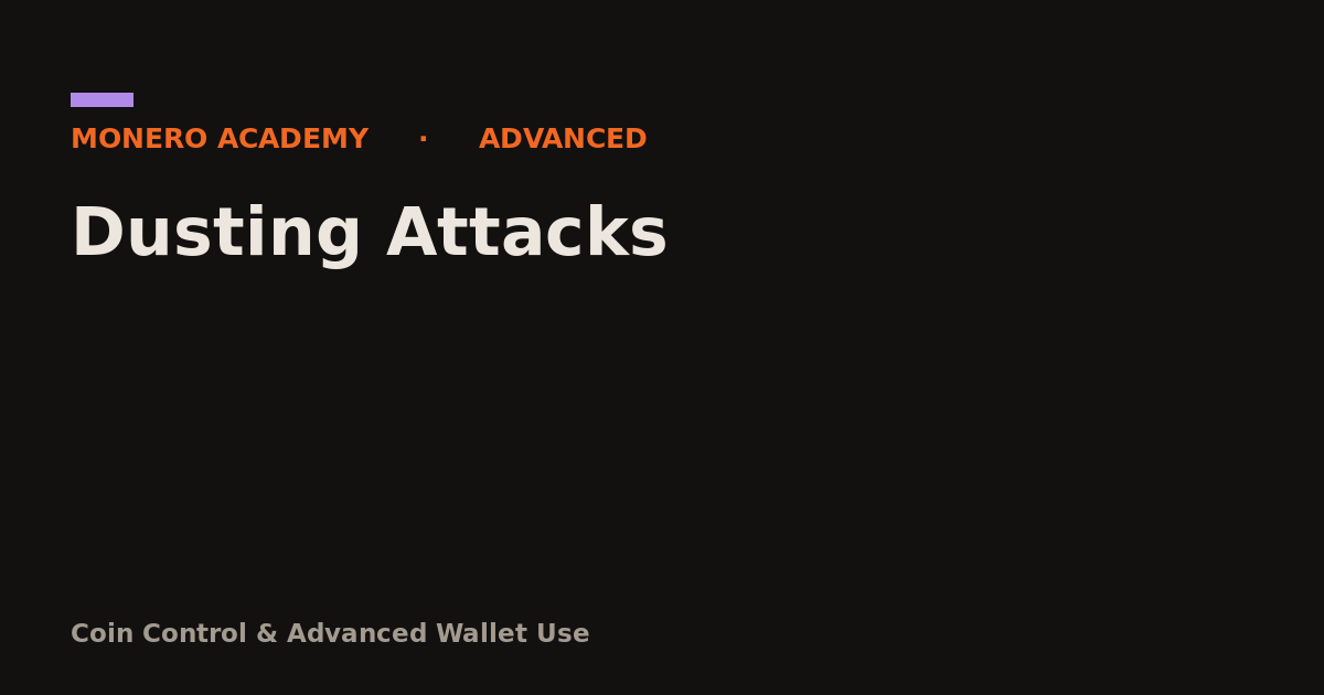 Dusting Attacks