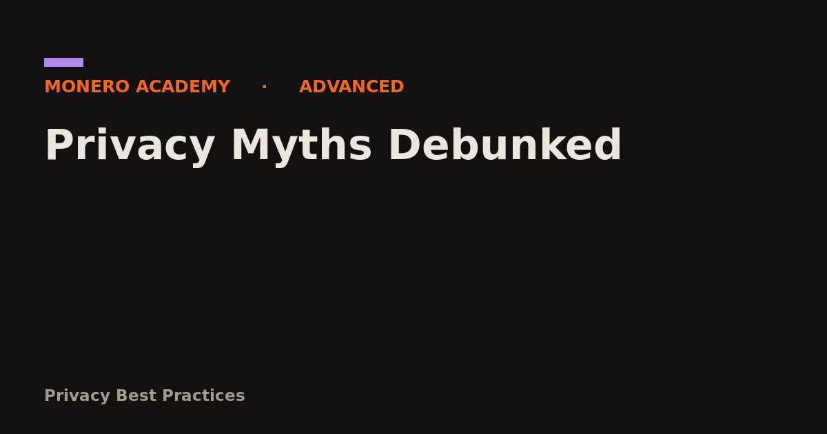 Privacy Myths Debunked