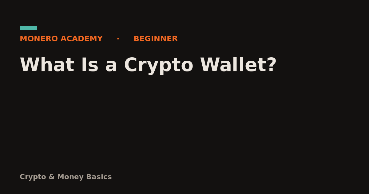 What Is a Crypto Wallet?